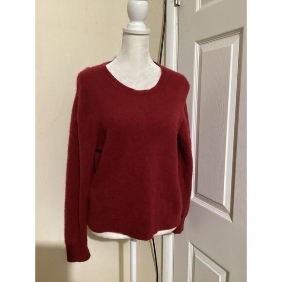 Quince Womens Red 100% Cashmere Pullover Crewneck Sweater XL - Picture 1 of 5